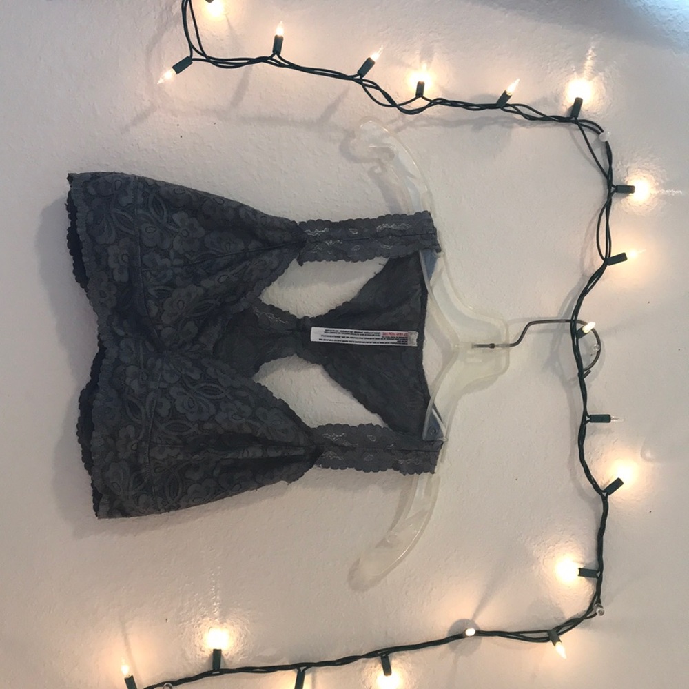 💐Dark Grey Lace Bralette (3 for $12)